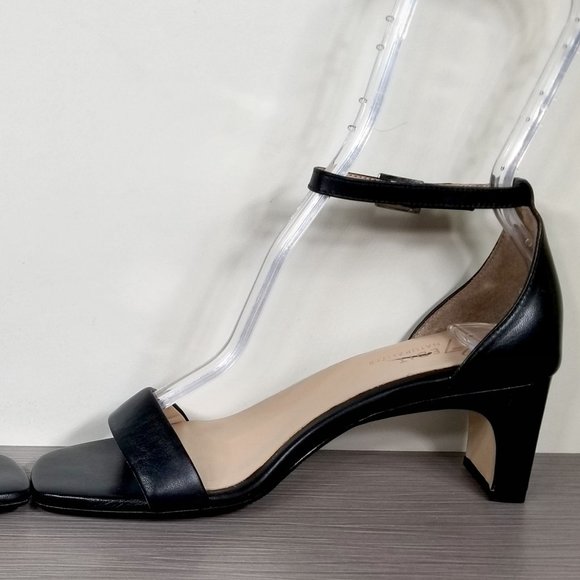 27 EDIT Naturalizer Iriss Ankle Strap Sandals, Black Leather, Womens Size 6.5 M - Picture 8 of 16